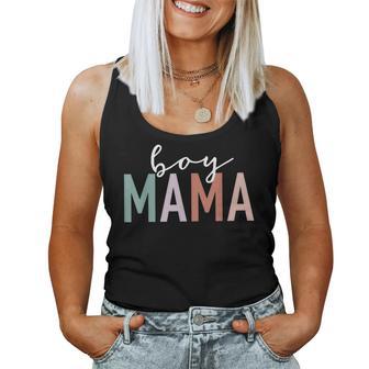 Boy Mama For Mother Mom Of Boys Leopard Print Women Tank Top - Thegiftio UK