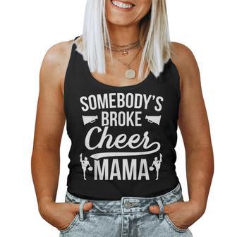 Broke Cheer Mama Cheer Mom Of A Cheerleader Mother Women Tank Top - Thegiftio UK