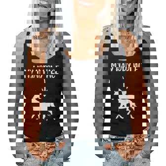 Caballo My Happy Place Equitación Ecuestre Doma Clásica Sin Mangas Camiseta sin mangas para mujer - Regaloses