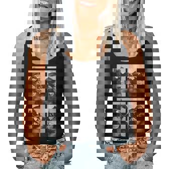 Cabine Photo De Singes Mignons Avec Lunettes De Soleil Chimpanzés Cool Débardeur pour femme - Cadeauxyz