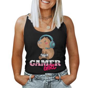 Capybara Gamer Gaming Girls' Tank Top Frauen - Geschenkecke