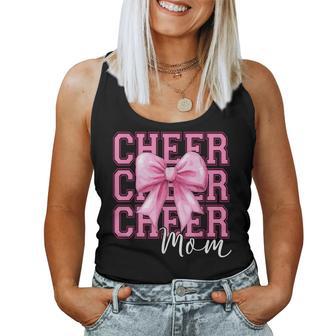 Cheer Mom Cheerleader Coquette Bow Mom Women Tank Top - Thegiftio