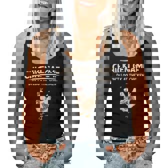 Chicken Game Don't Look At The Chicken Women Tank Top - Thegiftio