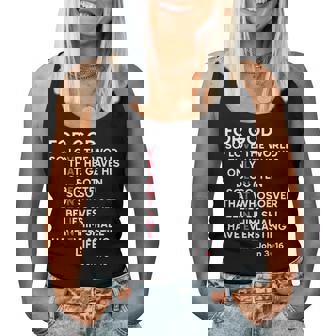 Christian For God Bible Verse Jonh 3 16 Jesus Valentine Women Tank Top - Seseable