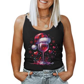 Christmas Red Wine Santa Claus Wine Merry Christmas Tank Top Frauen - Geschenkecke