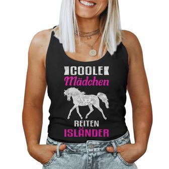 Cool Girls Riding Icelandic Horse Tank Top Frauen - Geschenkecke