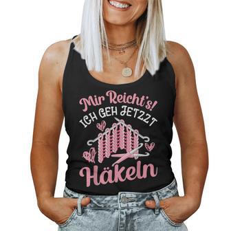 Crochet Knitting Saying Wool Needle Women's Tank Top Frauen - Geschenkecke