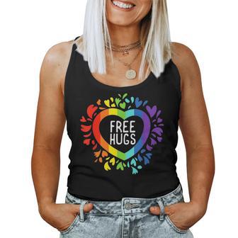 Csd Free Hugs Rainbow Love Lgbt Gay Pride Tank Top Frauen - Geschenkecke