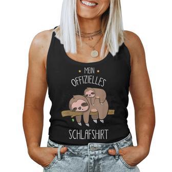 Cute Children's Animal Sleep With Sloth And Baby Sloth Tank Top Frauen - Geschenkecke