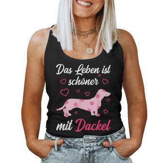 Dachshund Dog Girl Lady Tank Top Frauen - Geschenkecke