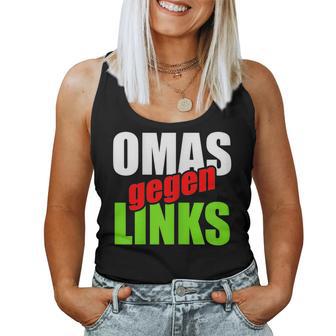 Damen Omas Gegen Links – Statement Grüne Nein Danke Tank Top Frauen - Geschenkecke