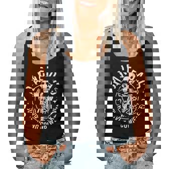 Dance Dad Surviving Comp Weekend Skeleton Coffee Women Tank Top - Monsterry