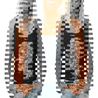 Diseño Llamativo De Calavera De Perro Perfecto Para Los Fanáticos De Lo Macabro Camiseta sin mangas para mujer - Regaloses