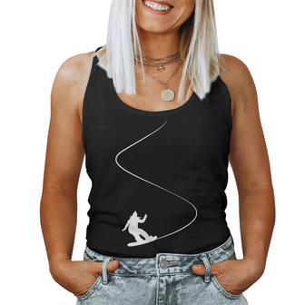 Drawn Simple Snowboard Girl Tank Top Frauen - Geschenkecke