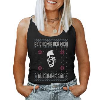 Empire Me The Wine X Du Dumme Sau Xmas Wineino Meme Tank Top Frauen - Geschenkecke