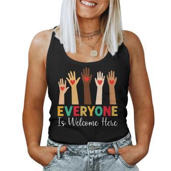 Everyone Is Welcome Here Idaho Women Tank Top - Thegiftio UK