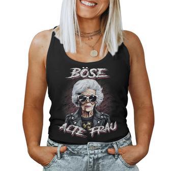 Evil Old Woman Women's Motorcycle Sarcasm Tank Top Frauen - Geschenkecke