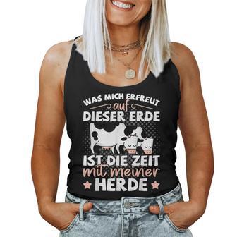 Farmers & Cow Motif Farm Beef Herd Cow Shepherd S Tank Top Frauen - Geschenkecke