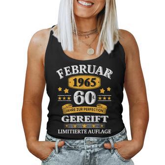 February 1965 60Th Birthday Man Woman Tank Top Frauen - Geschenkecke