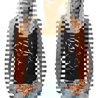 Figuras Abstractas Línea Diversión Dibujo Cara De Abstracto Camiseta sin mangas para mujer - Regaloses