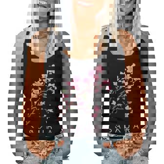 Floral Printanier Avec Fleurs De Cerisier Japonais Sakura Débardeur pour femme - Cadeauxyz