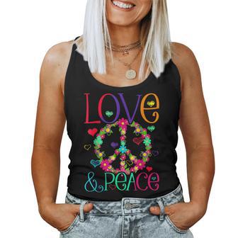 Flower Power Hippie Kostüm Love Peace 60Er 70Er Retro Tank Top Frauen - Geschenkecke