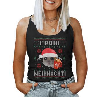 Frohi Weihnachti X Sad Hamster Meme Xmas Wine Mulled Wine Tank Top Frauen - Geschenkecke