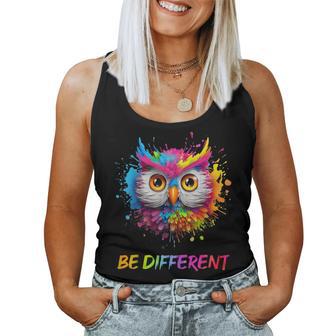 Colourful Owl Tank Top Frauen - Geschenkecke