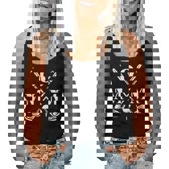 Par Mom Golf Matching Golfing Quote Party Pocket Women Tank Top - Monsterry