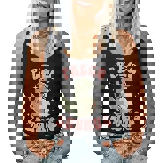 Pregnant Mom Expecting Mama To Be Pregosaurus Cute Retro Mommy Dinosaur Pregnancy Announcement Small Black Women Tank Top - Monsterry