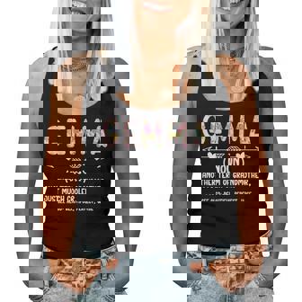 Gemma Definition Gemma Grandma Gemma Grandmother Women Tank Top | Mazezy