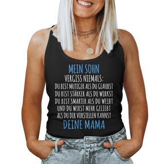 For Son From The Mother My Son Mum Tank Top Frauen - Geschenkecke