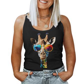 Giraffe With Sunglasses Tank Top Frauen - Geschenkecke