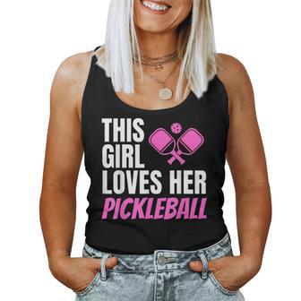 This Girl Loves Her Pickleball Women Tank Top - Thegiftio UK
