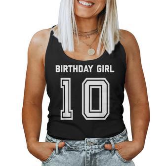 Girls 10Th Birthday Girls Ten Year Blue Tank Top Frauen - Geschenkecke