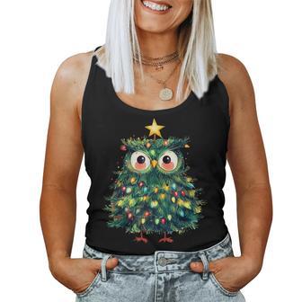 Girls Boys Owl Pyjamas Christmas Lights Tank Top Frauen - Geschenkecke