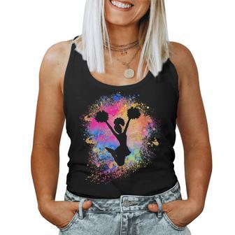 Girls' Rainbow Cheerleader Silhouette Female Cheerleader Tank Top Frauen - Geschenkecke