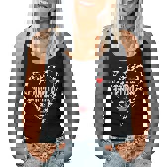 Grandma Cow Print Cow Heart Pattern Farmer Cows Mother's Day Women Tank Top - Seseable