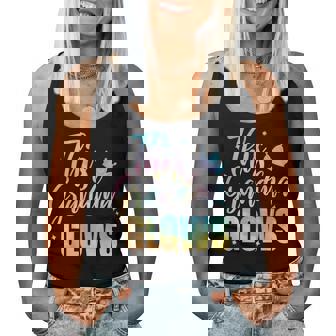 This Grandma Glows Colorful 80S 90S Happy Women Tank Top - Seseable