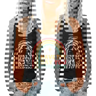 Groovy Have The Day You Voted For Retro Women Tank Top - Thegiftio UK