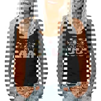 Groovy Lala Grandmother Flowers Lala Grandma Women Tank Top - Seseable