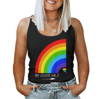 My Other Half Gay Couple Rainbow Pride Cool Lgbt Tank Top Frauen - Geschenkecke