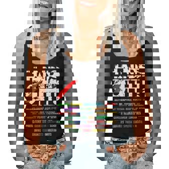 Hands Off Protest Saturday April 5 Women Women Tank Top - Thegiftio UK