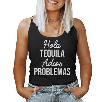 Hola Tequila Adios Problemas I Bar Alcoholic Tequila Party Tank Top Frauen - Geschenkecke