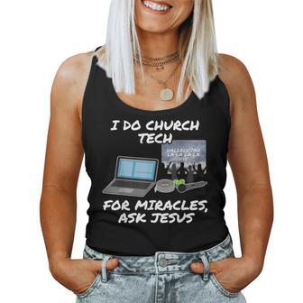 Ich Mache Church Tech Für Wunder Ask Jesus Christian Tank Top Frauen - Geschenkecke