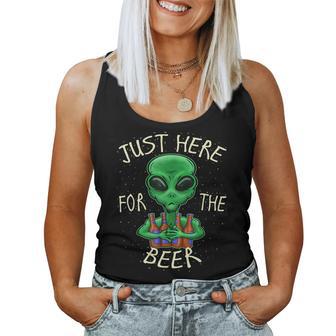 Just Here For The Beer Alien Graphic Beer Tank Top Frauen - Geschenkecke