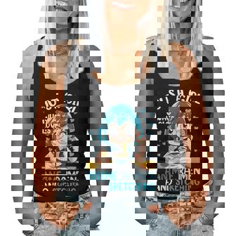 Just A Girl Who Loves Anime Ramen And Sketching Japan Anime Women Tank Top - Monsterry