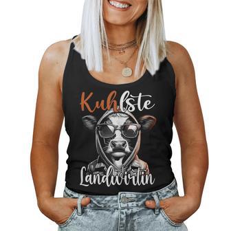 Kuhlste Landwirtin Für Landwirt Women's Farmer Cow Tank Top Frauen - Geschenkecke