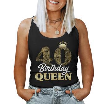 Ladies 40Th Birthday 1983 Cute Birthday Queen Crown Tank Top Frauen - Geschenkecke