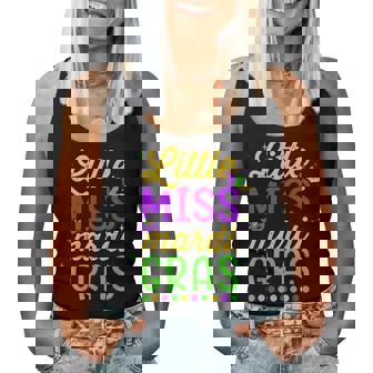 Little Miss Mardi Gras For Girls And Women Women Tank Top | Mazezy